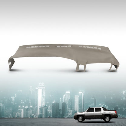 Solid Spare Fit For 99-06 Silverado Sierra TPE Dash Cap Cover Dashboard Overlay Light Gray