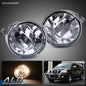 Solid Spare Fit For 04-15 Titan/05-07 Armada Clear Lens Front Fog Lights Lamps W/ Bulbs