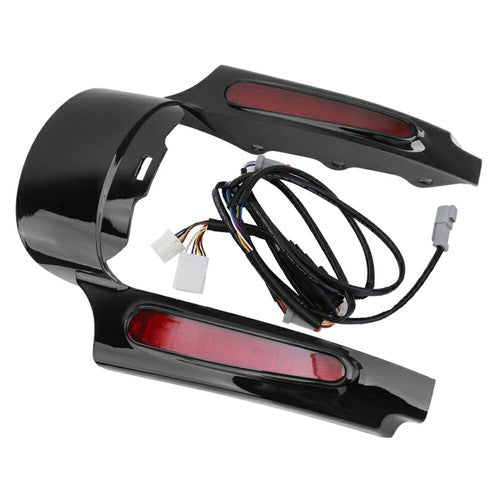 Solid Spare Rear Fender Fascia w/ Led Light Fit For Touring Road Glide King 2009-2013 New