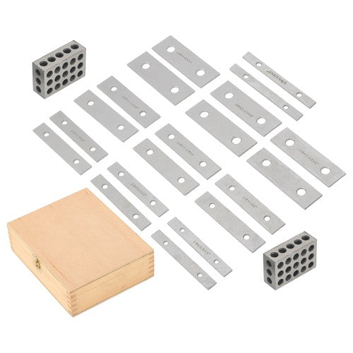 Solid Spare 1 Pair Of 1-2-3 Blocks AND 1/8 X 5" 10 Pair Of Precision Parallel Set