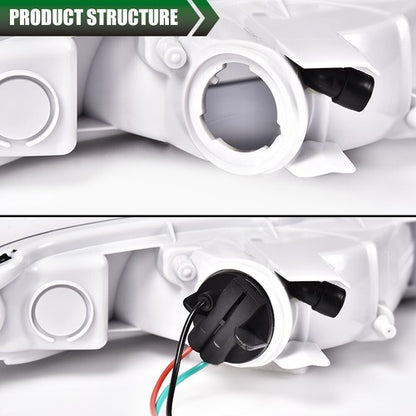 Solid Spare Fit For 1990-1997 Mazda MX-5 Miata Clear Lens Front Bumper Signal Parking Lights