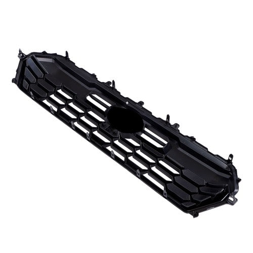 Solid Spare Front Upper Grille Grill W/Camera Hole Black Plastic For Toyota Tacoma 2024-2025