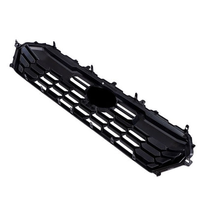 Solid Spare Front Upper Grille Grill W/Camera Hole Black Plastic For Toyota Tacoma 2024-2025
