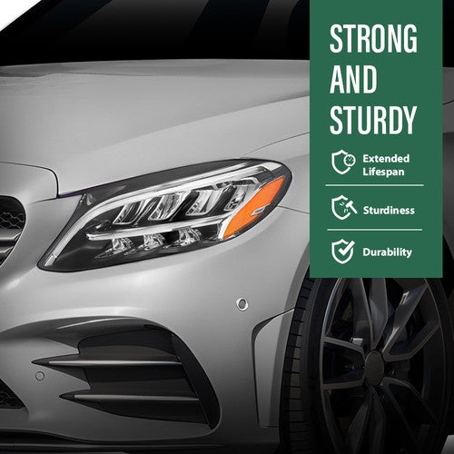 Solid Spare Fit For 19-20 Mercedes-Benz C-Class W205 Headlight Replacement Lens Left & Right
