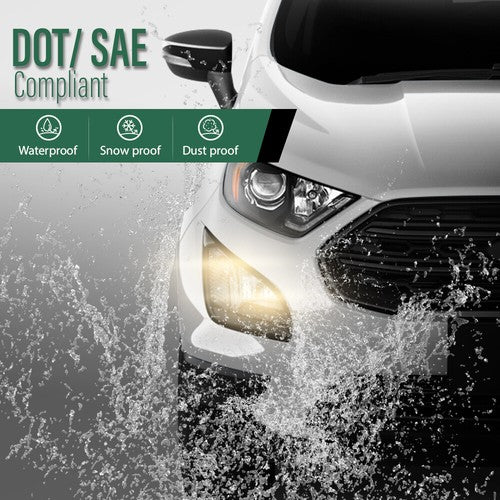 Solid Spare Fit For 18-22 Ford EcoSport Front Bumper Fog Lights Driving Lamps W/ Bulbs