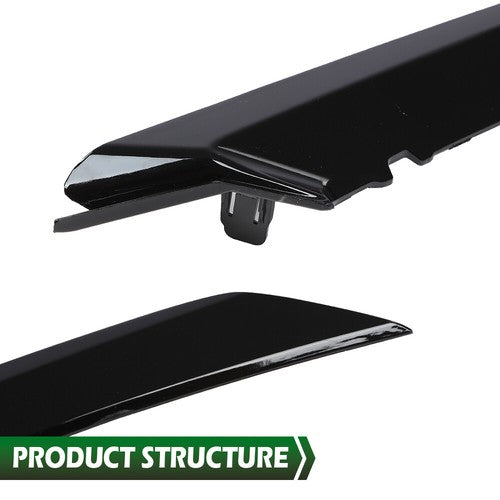 Solid Spare Fit For 18-22 Toyota Camry SE/XSE Front Bumper Headlight Trim Molding Pair