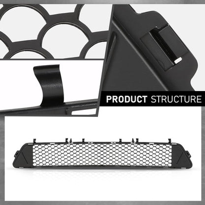 Solid Spare Fit For 10-13 Mercedes-Benz E300/E350/E550 Front Bumper Lower Honeycomb Grille