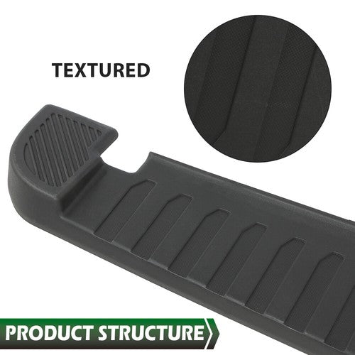 Solid Spare Rear Bumper Step Pad w/ Tow & Park Aid Sensor Holes Fit For 2015-2020 Ford F-150