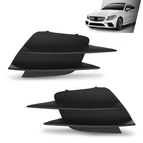 Solid Spare Front Bumper Lower Side Grille Trim Fit For 19-23 Mercedes Benz C300 Left+Right