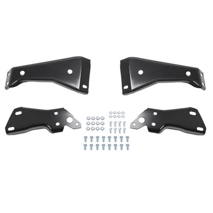 Solid Spare For Chevrolet/GMC C1500 K1500 88-00 Rear Bumper Inner Outer Bracket Mounting Set