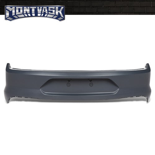 Solid Spare Rear Bumper Cover Fascia Fit For 2018-2023 Ford Mustang w/o Park Sensor Holes