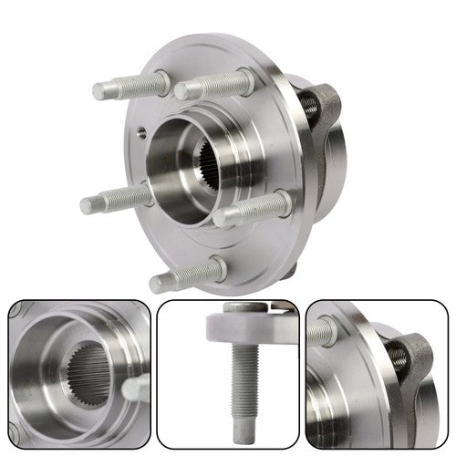 Solid Spare 513275 For Ford Taurus 2013 2014-2017 2018 4PCS Front & Rear Wheel Bearing Hub