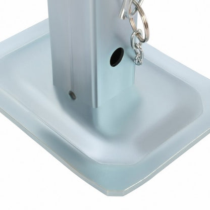 Solid Spare 8000lbs Jack Stand Drop Leg Foot Pad For Square Jacks W/ 2'' Tube Trailer Camper