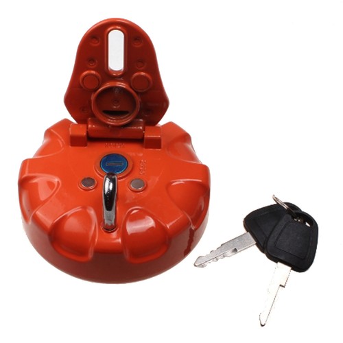 Solid Spare Fuel Tank Cap With 2 Keys for Daewoo Doosan Excavator DH215-7 DH225-9 DH300 New