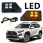 LED Fog Lights For 2019 2020-2024 Toyota Rav4 Adventure/TRD 4-Eyes Bi-color Lamp