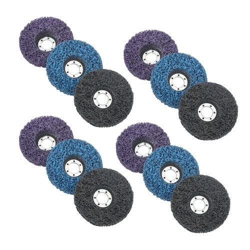 Solid Spare Diamond Grinding Discs 4 pieces each in blue, purple 12 Packs of 4-1/2' x 7/8'