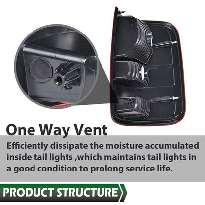 Solid Spare Fit For 04-2006 Ford F150 F-150 Styleside Tail Light Brake Lamp Left Driver Side