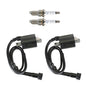 Solid Spare For 1987-2000 Yamaha Motorcycle VIRAGO 535 XV535 2Pcs Ignition Coil & Spark Plug