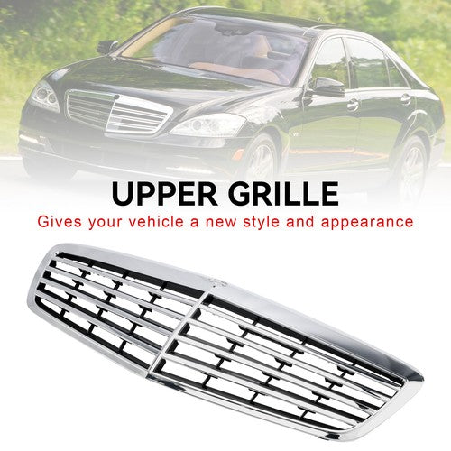 Front Chrome Grill Fit Mercedes Benz S-Class 2010-13 W221 S550 S600 S63 S65 AMG