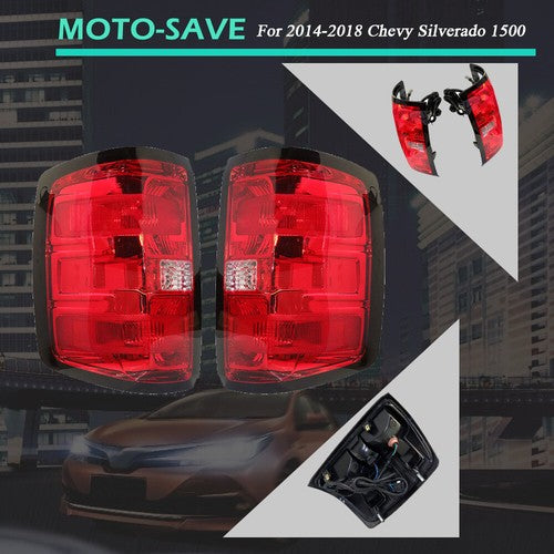 Solid Spare Rear Left & Right Side Brake Lamp Tail Light For Chevy Silverado 1500 2014-2018