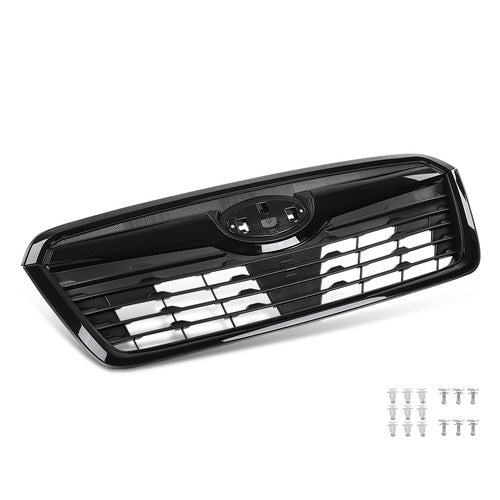 Solid Spare Fit For 2019-2021 Subaru Forester Front Bumper Upper Grille Honeycomb Grill