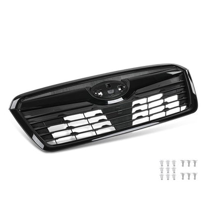Solid Spare Fit For 2019-2021 Subaru Forester Front Bumper Upper Grille Honeycomb Grill