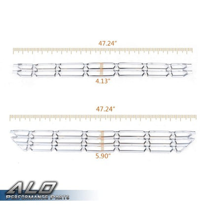 Solid Spare Fit For 16-18 Chevy Silverado 1500 Grille Overlay Cover Snap On Insert Chrome