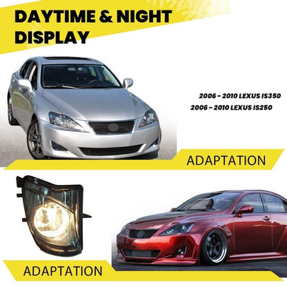 For 2006-2010 07 08 Lexus IS250 IS350 Smoked Lens Fog Lights Bumper Lamps w/Bulb