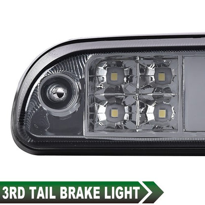 Solid Spare Fit For 1999-2016 Ford F250 F350 Super Duty Smoke LED 3rd Brake Light Cargo Lamp