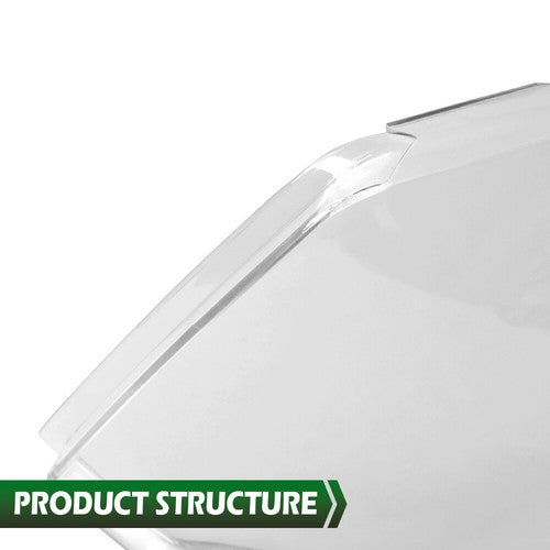 Solid Spare Fit For 09-18 Ram 1500 2500 3500 Clear Headlight Replacement Lens Left+Right