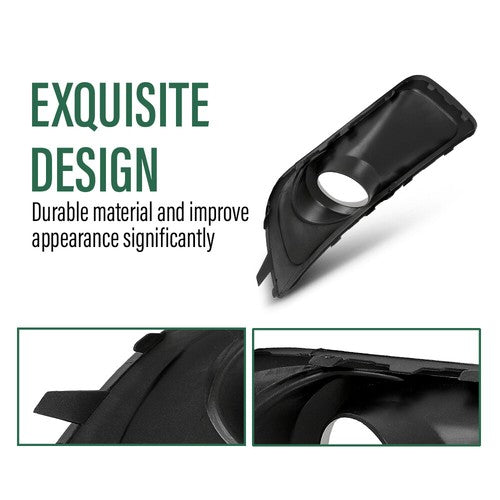 Solid Spare Fit For 2010-2012 Subaru Outback Front Bumper Fog Light Bezel Lamp Trim Left