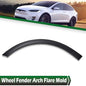 Solid Spare Fit For 2016-2021 Tesla Model X Rear Right Fender Flare Wheel Well Arch Molding