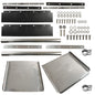 Solid Spare 24"x24" Quarter Fender Set Stainless Steel Semi Truck For Volvo VNL