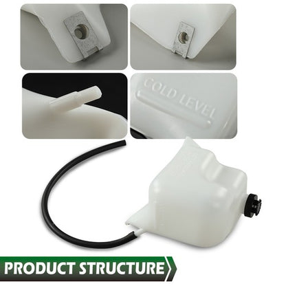 Solid Spare Fit For 1981-87 Chevy GMC GM Truck Coolant Bottle & Cap W/Mounting Hardware&Hose