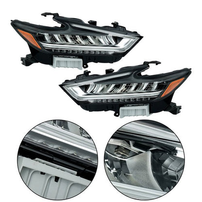 Solid Spare LED 1 Pair Headlights Assembly Set Fit For Nissan Maxima 2019 2020 2021 Front