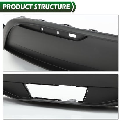 Solid Spare Fit For 2020-2024 Tesla Model Y Rear Bumper Lower Fascia Valance Cover Trim