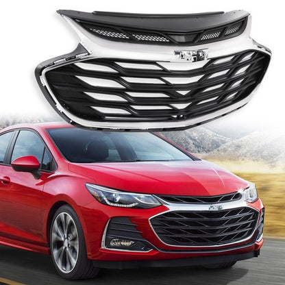 Solid Spare Fit For 2019-2020 Chevrolet Cruze Front Upper Bumper Grille Grill Assembly Black