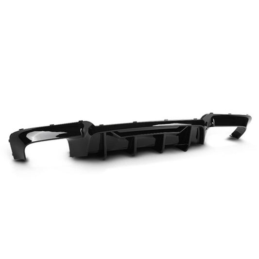 Solid Spare Rear Bumper Diffuser Fit For 2012-2016 BMW F10 5 Series M Sport Gloss Black