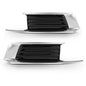 Solid Spare Fit For 2018-2019 Cadillac XTS Front Bumper Insert Fog Light Cover Left+Right