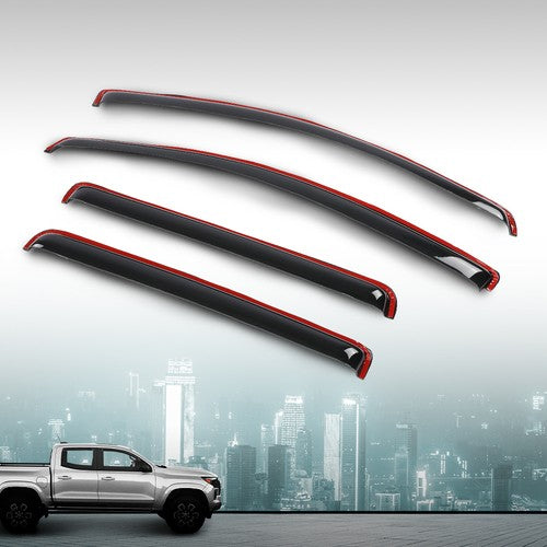 Solid Spare For For 23-25 Chevy Colorado GMC Canyon In-Channel Rain Guard Window Vent Visors