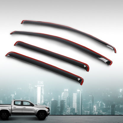 Solid Spare For For 23-25 Chevy Colorado GMC Canyon In-Channel Rain Guard Window Vent Visors