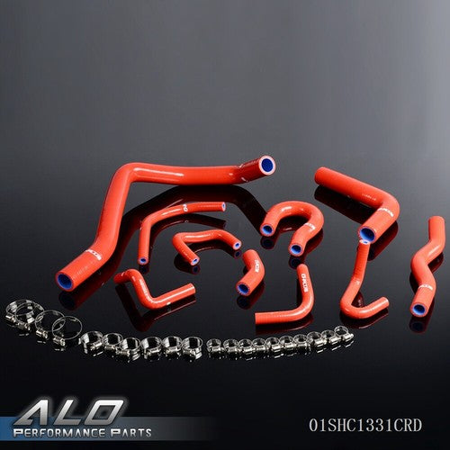 Solid Spare Fit For 88-91 Civic/CRX EE EF/CR-X HF/ Si Base/DX Silicone Radiator Hose Kit Red