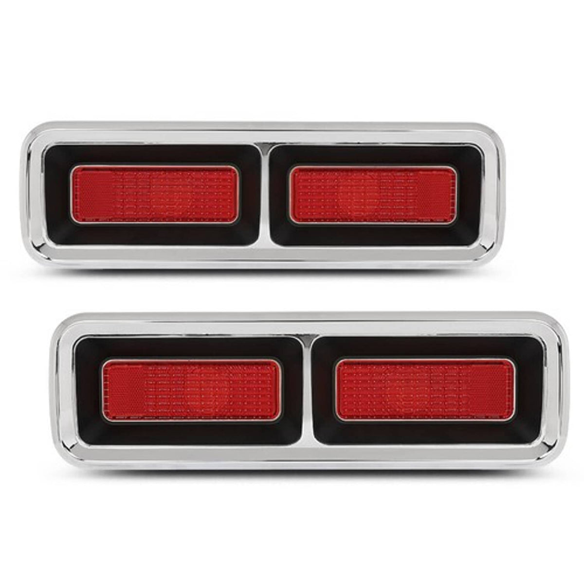 Solid Spare Tail Light Lens+Bezel+Gasket Fit For 1968 Chevrolet Camaro Left+Right Side