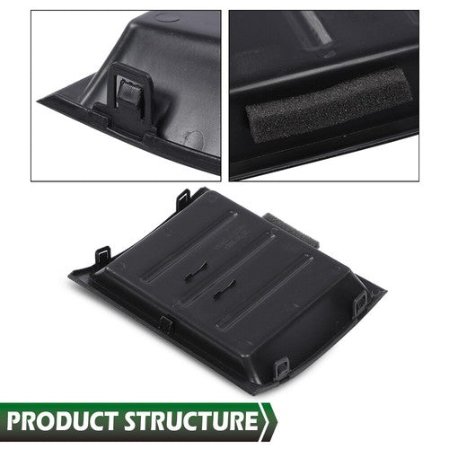 Solid Spare Fit For 05-17 Nissan Xterra Frontier Pathfinder Dash Bezel Storage Box Black