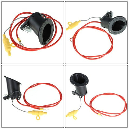 Solid Spare For Club Car Golf Cart 48 Volt Charger Receptacle And Fuse Kit 101802101