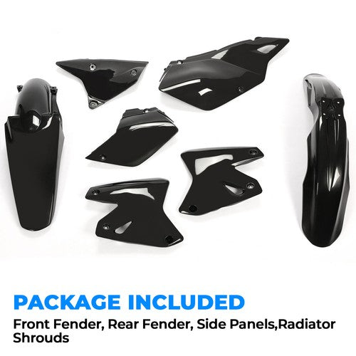 Solid Spare Black Plastic Fairing Bodywork Kit For Suzuki DRZ 400 DRZ400E DRZ400ES
