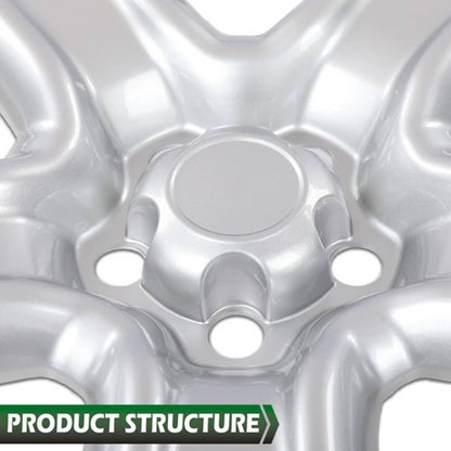 Solid Spare Fit For 06-12 Toyota RAV4 5-Spoke 17 Inch Wheel Skin Hub Caps Covers