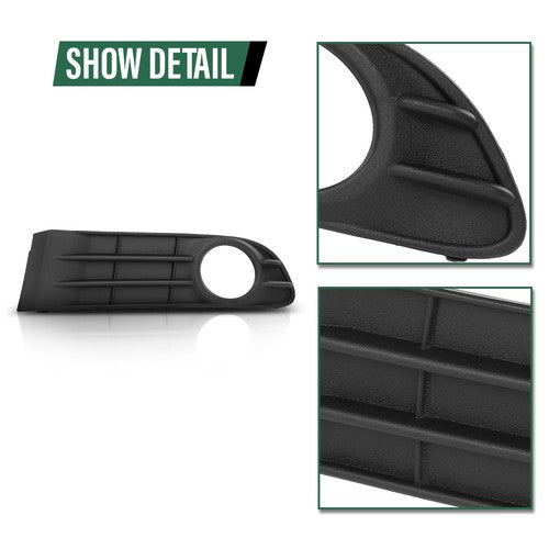 Solid Spare Fog Light Cover Bezel Trim Left+Right Side Fit For 2008-2012 Volvo S40 V50 S50