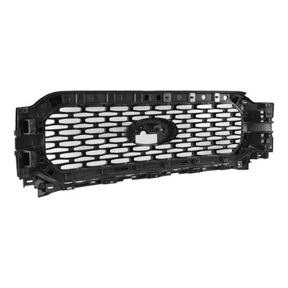 For 2021 2022 2023 Ford F150 F-150 XL XLT Front Bumper Grill Upper Grille Black