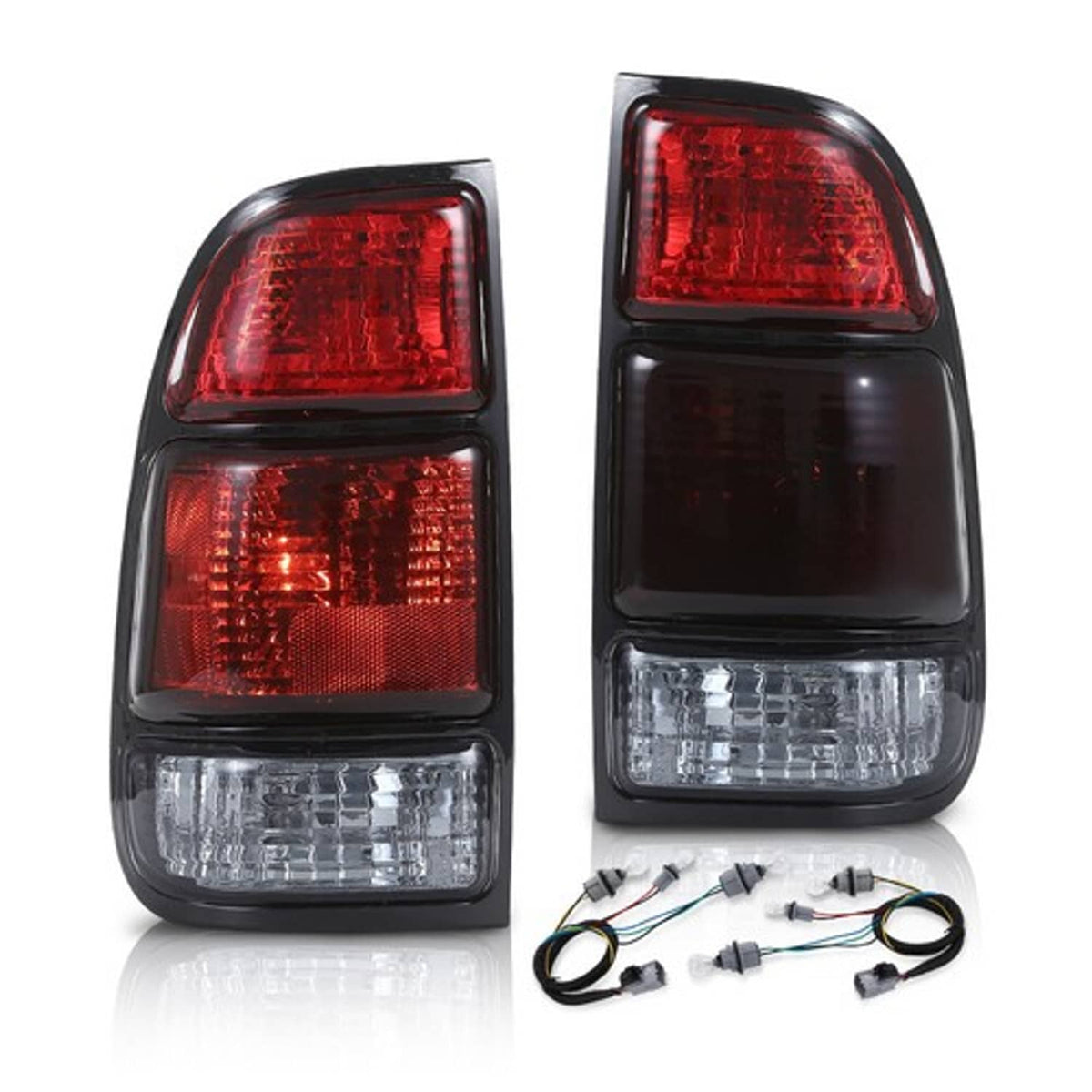 Solid Spare Fit For 00-06 Toyota Tundra Smoke Tail Lights Brake Lamps Assembly Left+Right